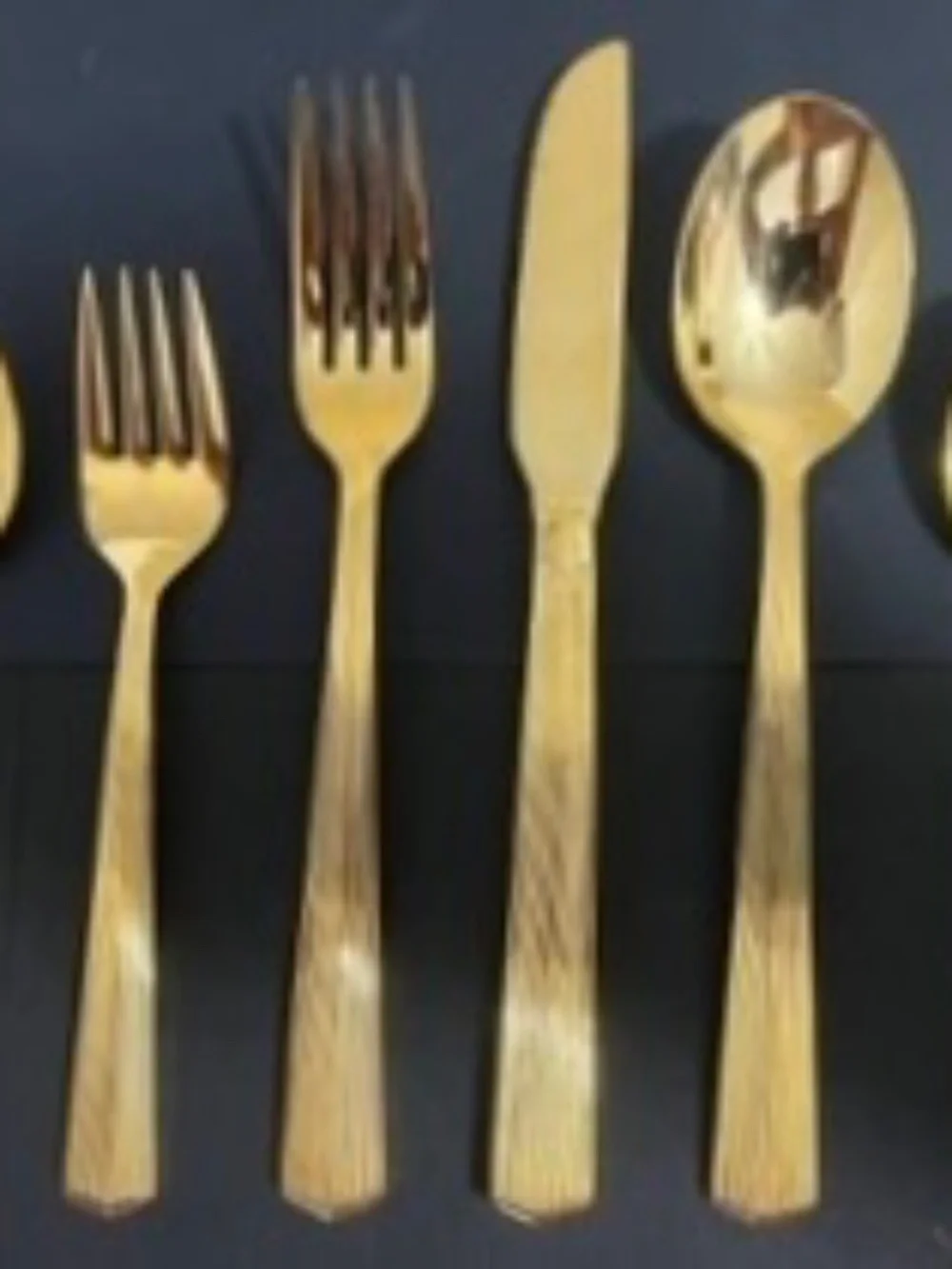 VINTAGE GOLD PLATED FLATWARE